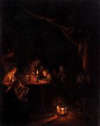 Gerard Dou The Night School. oil painting reproduction